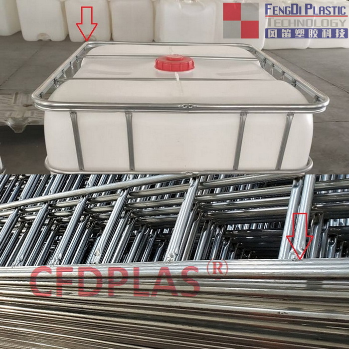 IBC_tank_frame_cage_galvanized_steel_P-shaped_tubes_10_CFDPLAS