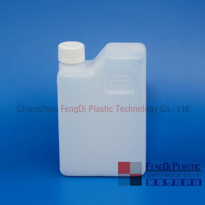 Bouteille rectangulaire en PEHD de 1 litre pour emballage de la solution de référence SIEMENS ADVIA1200 ISE