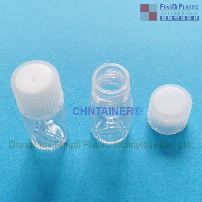 Flacons de diagnostic PETG de 3 ml avec fermeture doublée PE